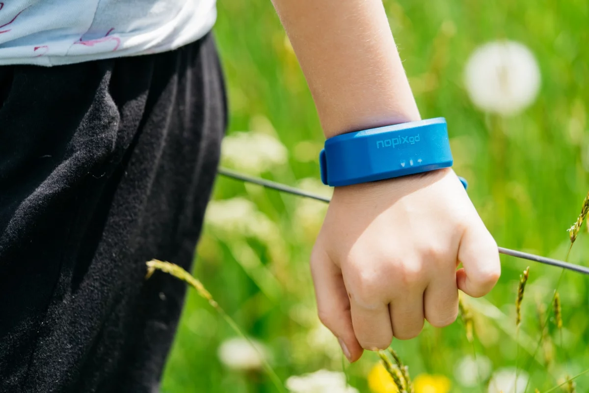 Plans call for the Nopixgo wristband to be available in a choice of five colors
