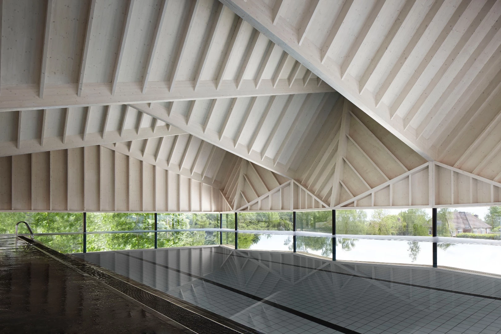 Alfriston School, by Duggan Morris Architects, provides a new indoor swimming pool for an all-girls special school