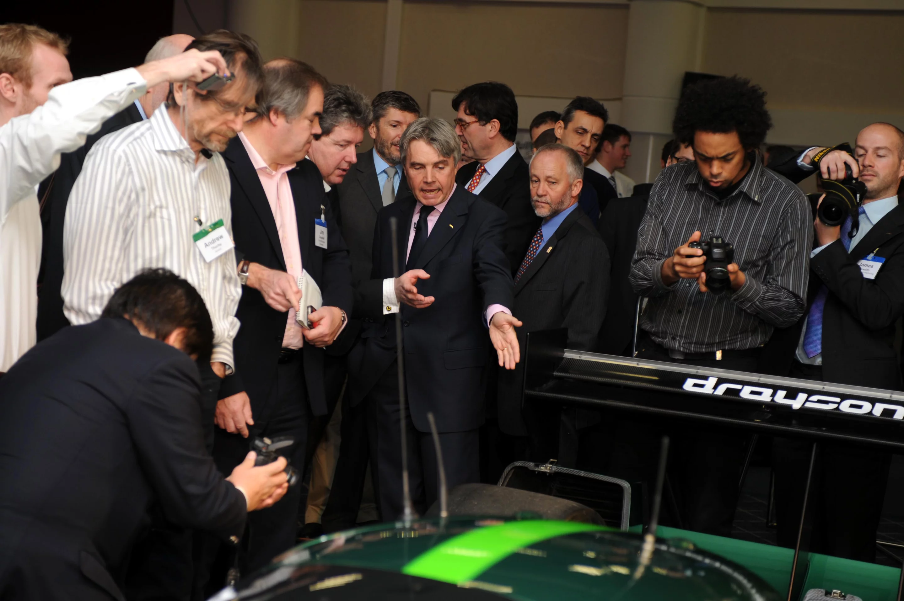 The launch of the Lola-Drayson B12/69EV electric racing car earlier this month