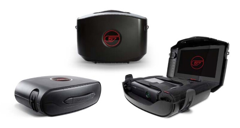 The GAEMS G155 hard shell case is designed to prevent damage from minor bumps and scrapes, while a foam base and straps keep an Xbox 360 or PS3 Slim firmly in place