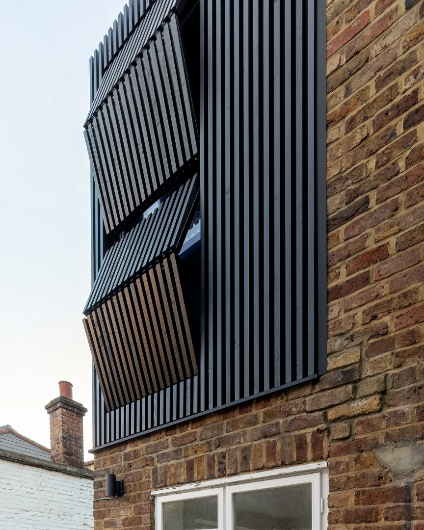 Black Box's shutters were prefabricated by specialists in Scotland