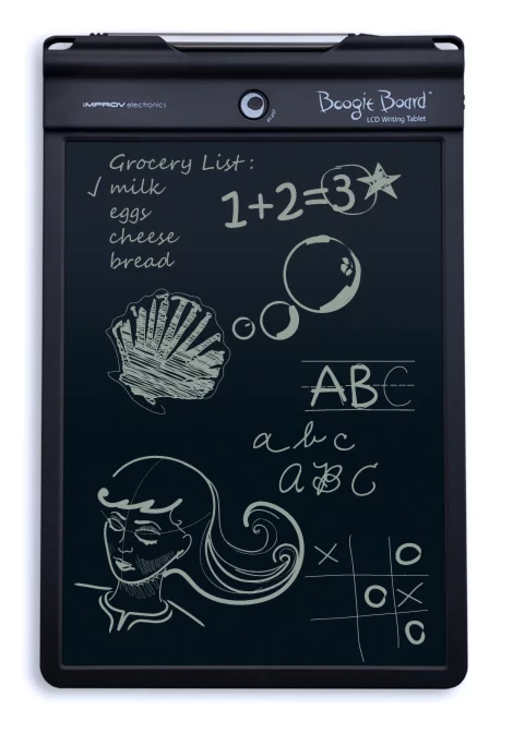 The new 10-inch Boogie Board, with nearly 50 percent more available writing space than the original