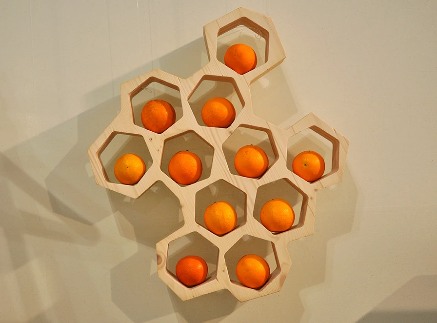 Unique orange storage wall piece by Foroofficina (Photo: Edoardo Campanale/Gizmag.com)