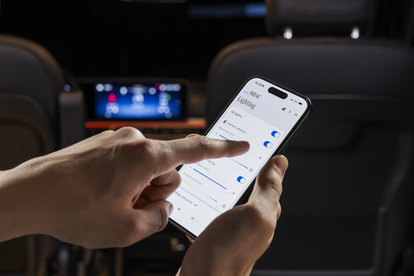 In addition to existing features like pop-up roof deployment, the MBAC smart system expands interior control to components like the upgraded audio system and pop-up roof lighting