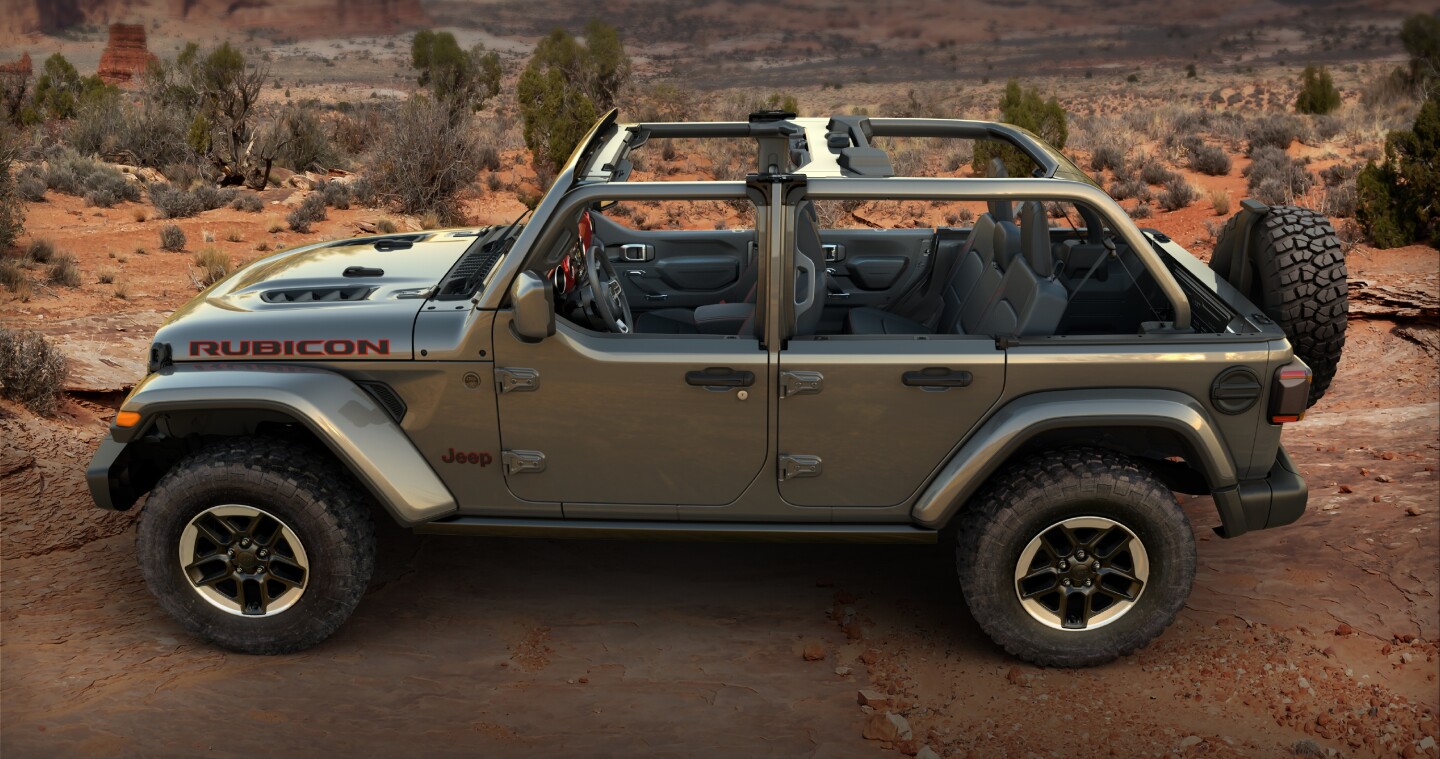 New JPP half doors are available for the Rubicon 392 and other Wrangler models as part of the Dual Door Group option