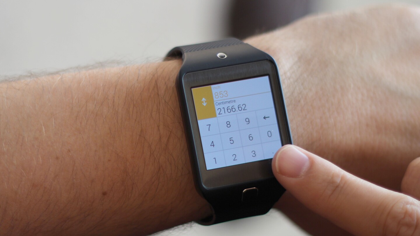 Conversions+ is a simple, but nice, app that lets you perform common conversions on your wrist (Photo: Will Shanklin/Gizmag.com)