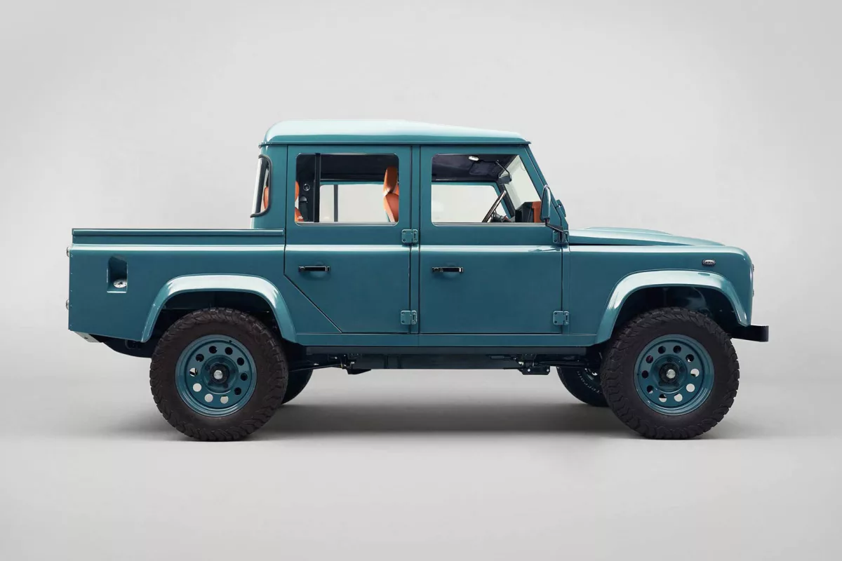 The Zambezi Defender is, in essence, a 4-seat pickup truck that is a Defender 110 at its core