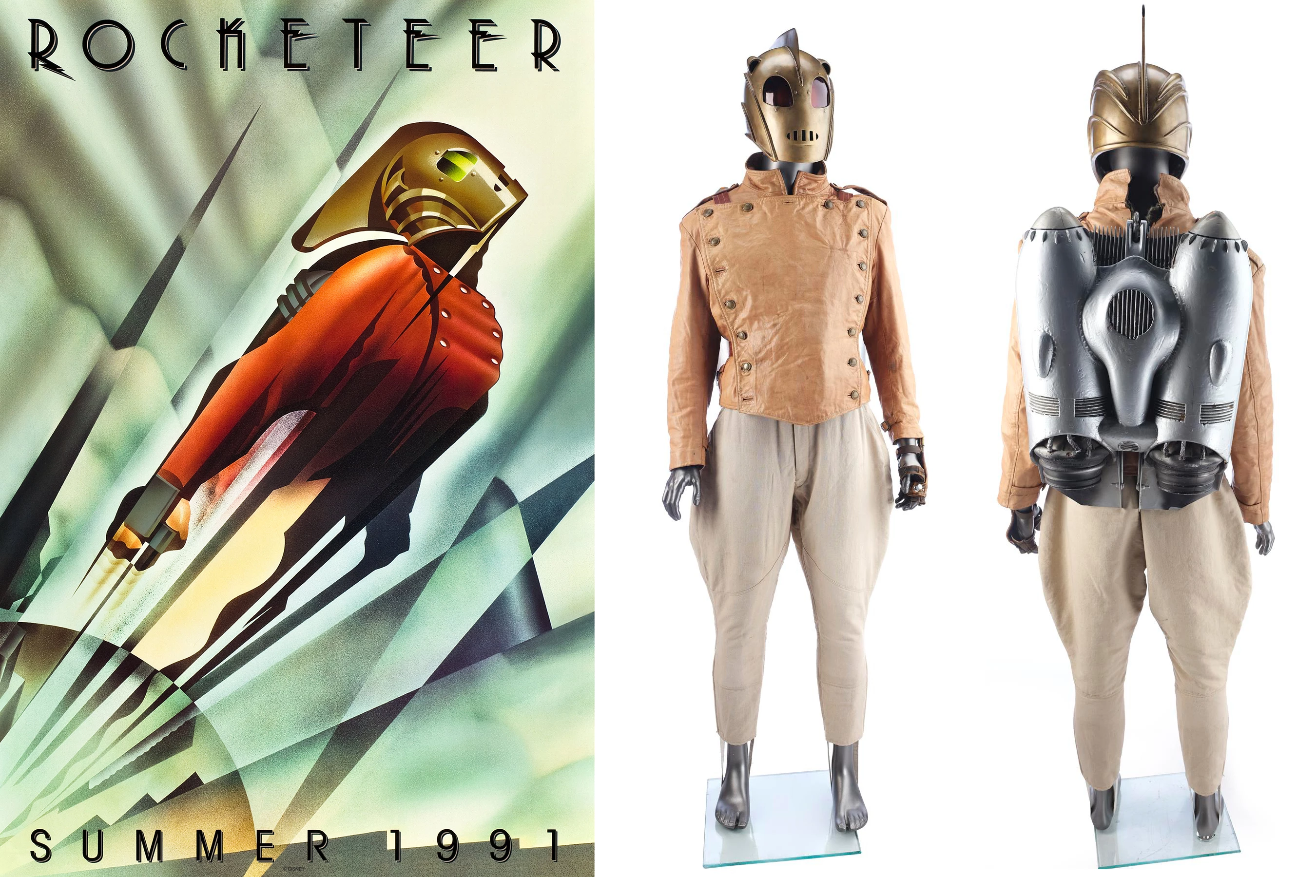 The Rocketeer's (Billy Campbell) Costume from The Rocketeer (1991) | Estimate: $15,000 to $20,000 | Propstore Entertainment Memorabilia Live Auction | Los Angeles | 26 & 27 August 2020