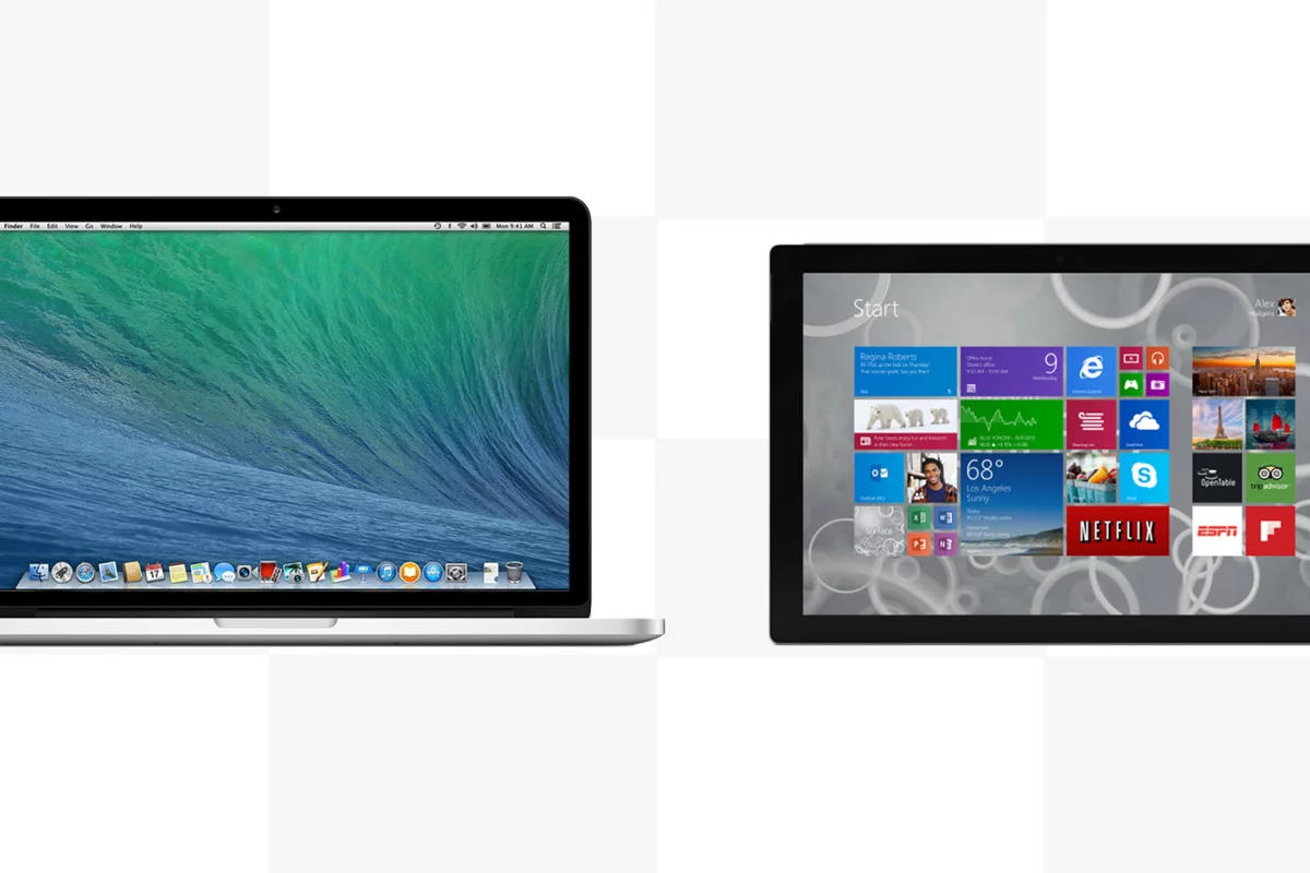 Gizmag compares the features and specs of the 2014 Retina MacBook Pro with the Surface Pro 3