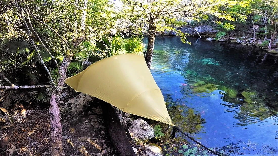 The Treble Hammock 2.0 looks like it may offer a more comfortable experience for those who want to use it for lounging and sleeping