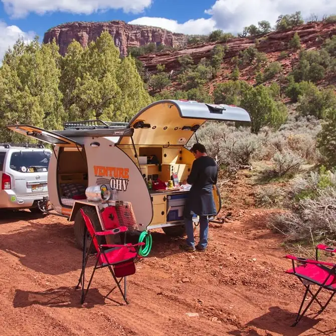 The Inka Venture OHV includes a versatile kitchen space