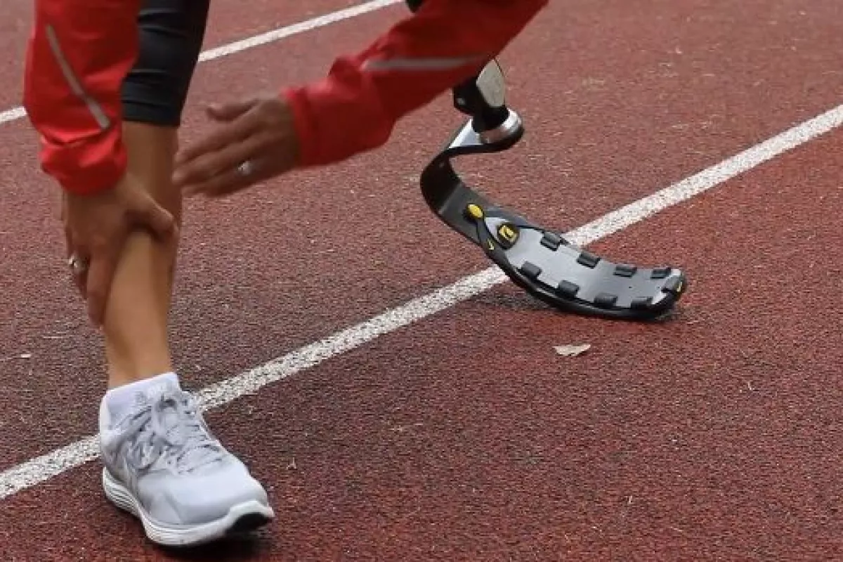 The Nike Sole is an attachment designed for use with Ossur's Flex-Run carbon fiber running blades