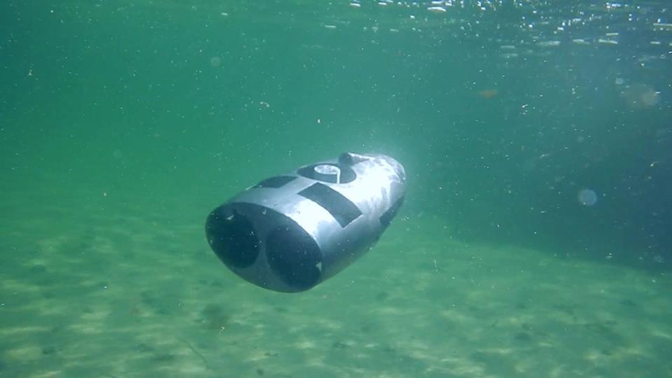 Underwater drone explores the depths, with or without you