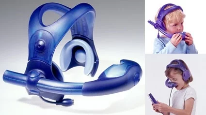 The PediSedate is designed to distract and calm children while they are being sedated