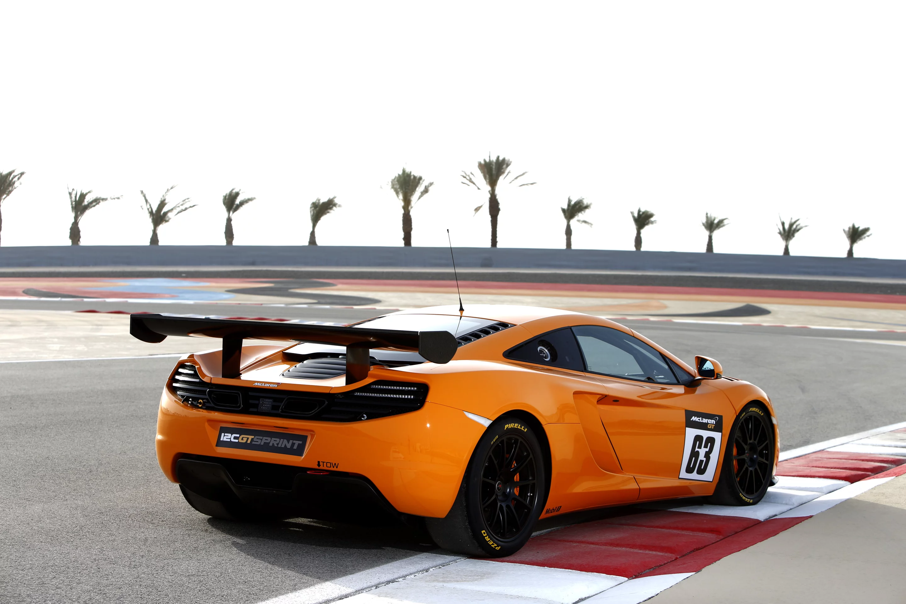 The rear spoiler of the McLaren 12C Sprint seems a little out of step with the understated body