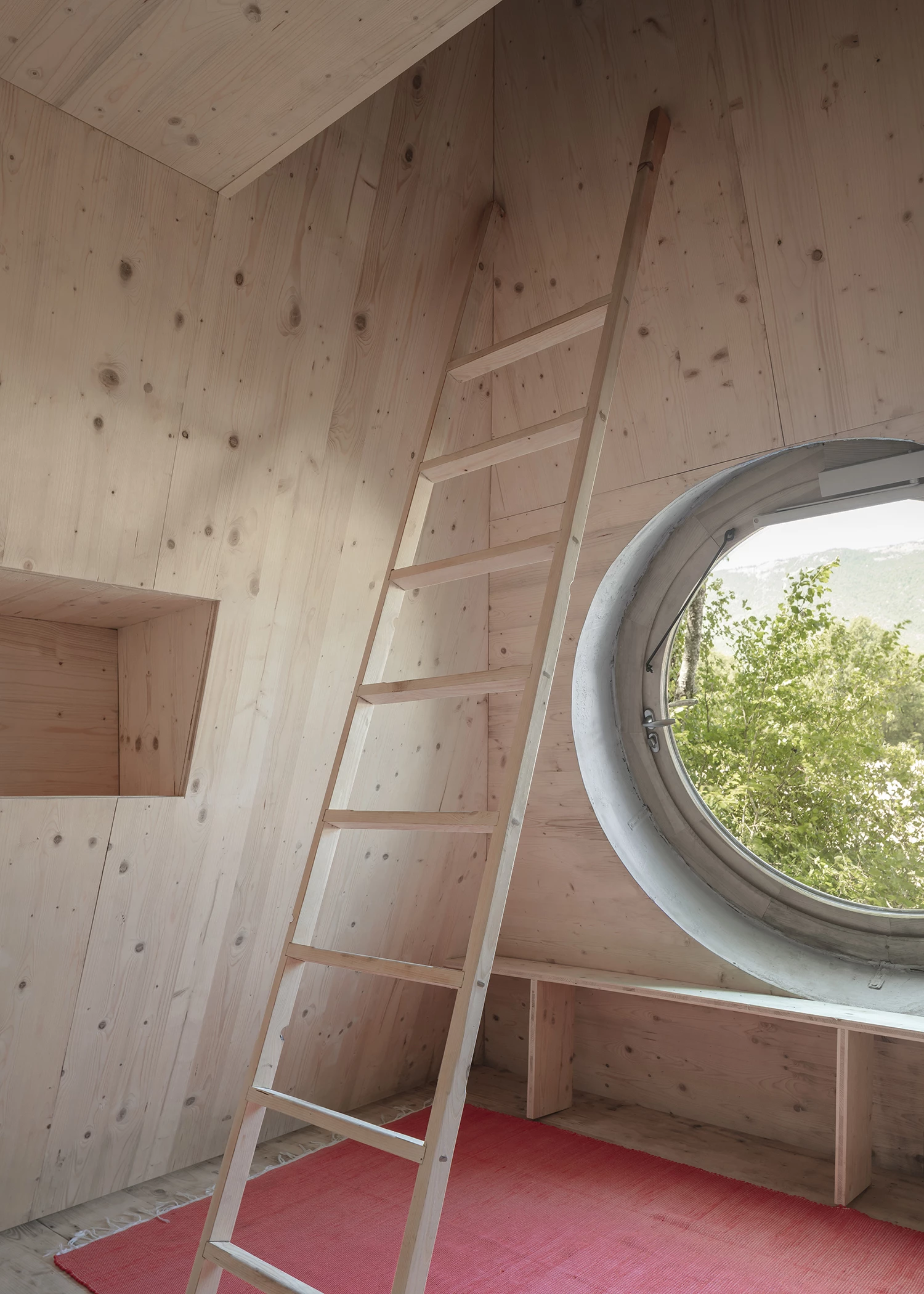 Thérèse includes a loft sleeping area which is reached by ladder