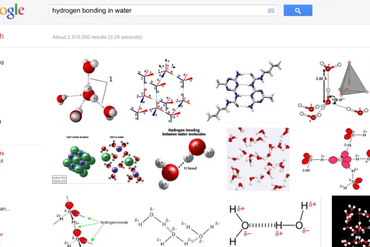 The Google PageRank algorithm has been used to determine bonds between molecules