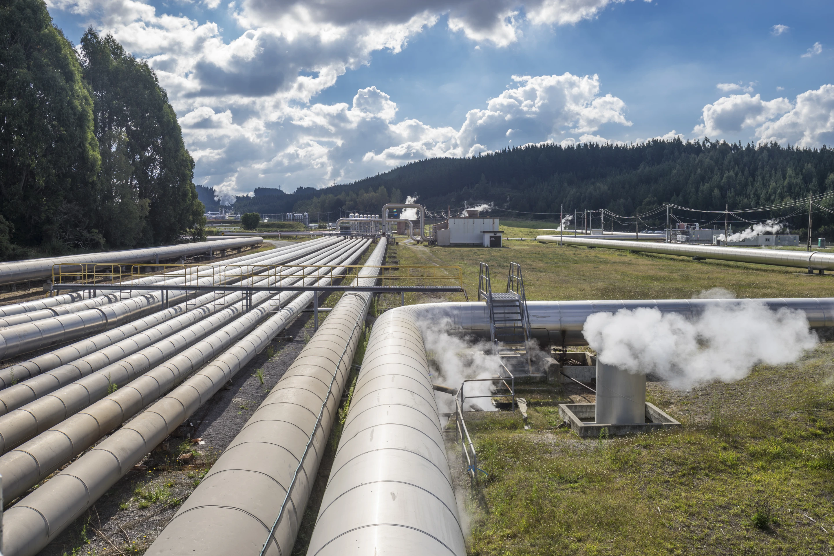Geothermal power plant: clean and reliable energy.