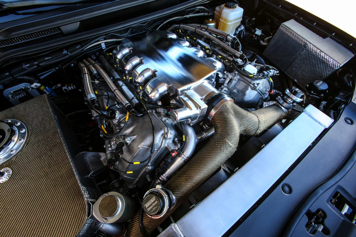 Two turbochargers help bring output up over 2,000 hp