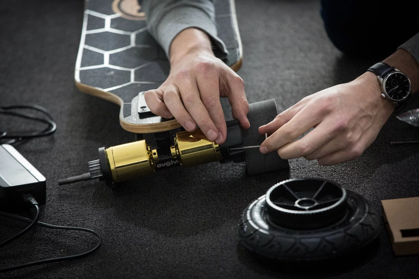 Removing the motor covers on the Bamboo GTX is simple