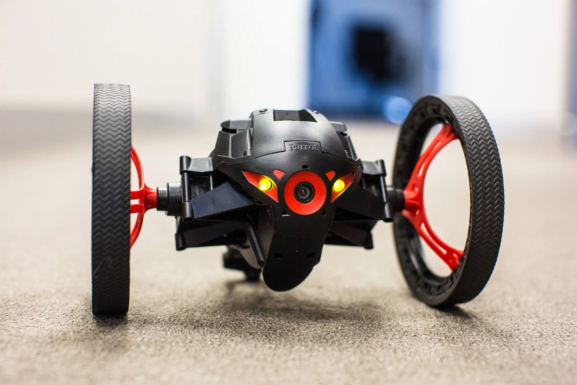With a camera built into its front, Parrot's Jumping Sumo minidrone can quite a useful tool for reconnaissance (Photo Gizmag/Nick Lavars)