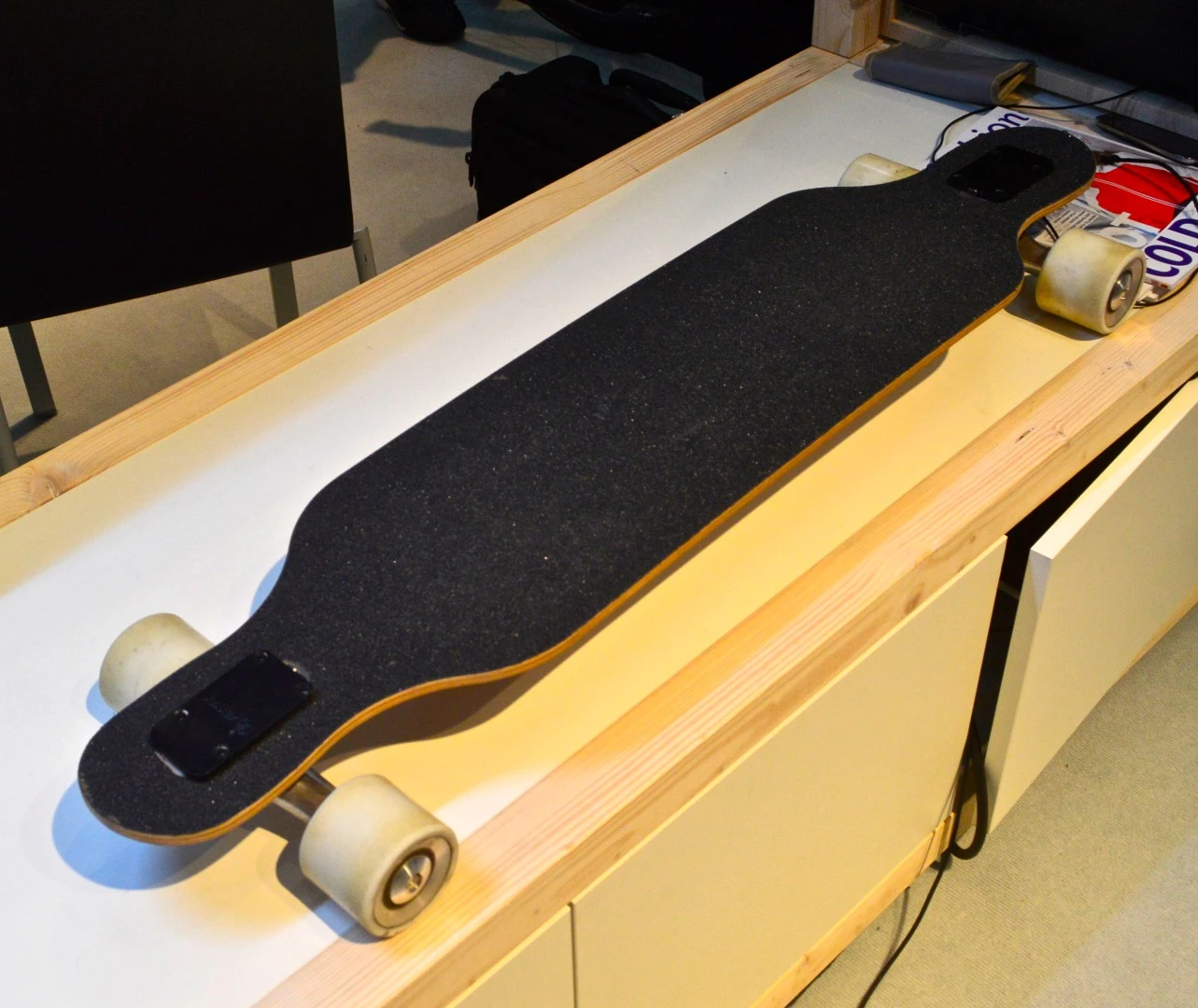JayKay trucks are controlled by arm movements registered on the wireless wearable controller