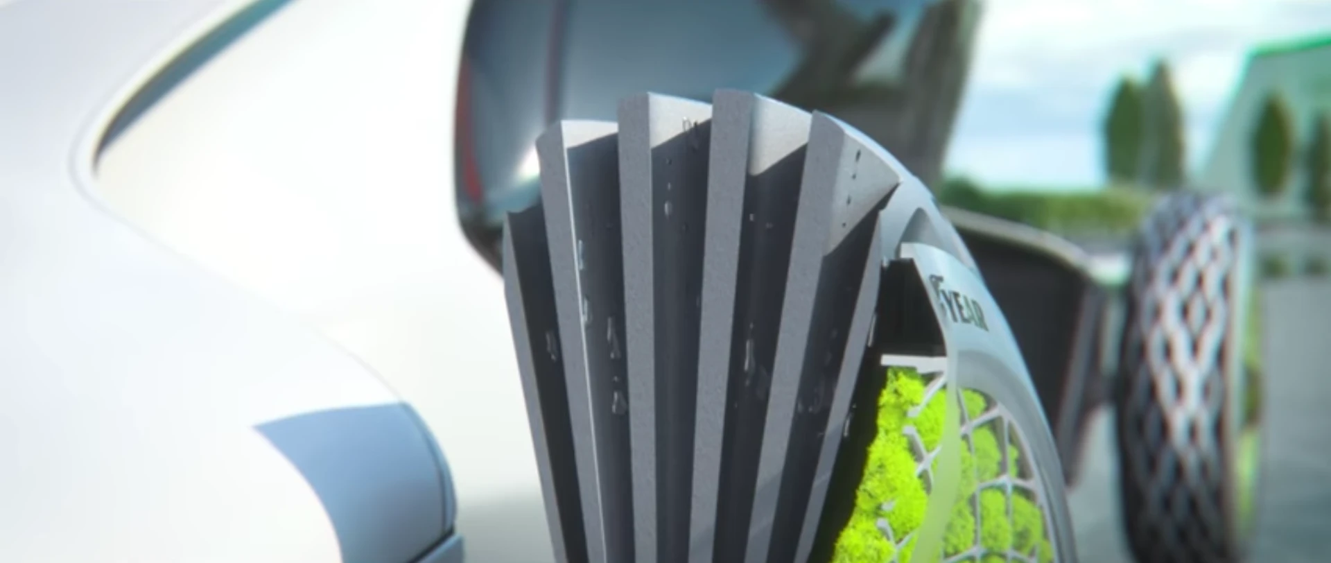 Goodyear's Oxygene tire would use LiFi to hook up with the Internet of Things and talk to other cars and road infrastructure