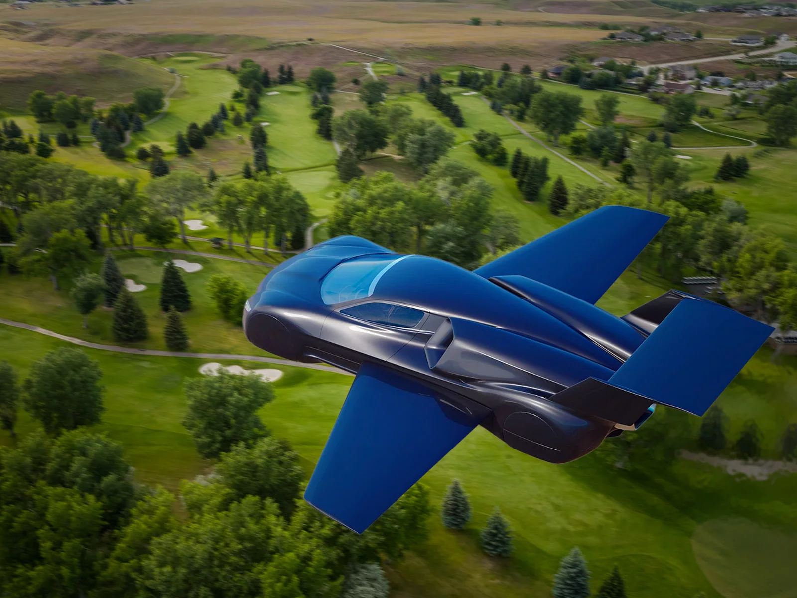The Firenze Lanciare flying car would use jet engines and large fuel supplies to make long-range, high-speed air travel possible