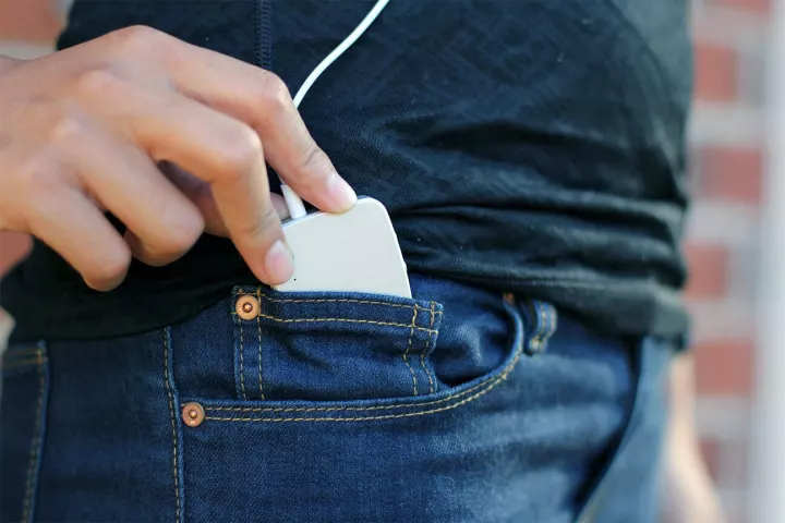 The Uamp is small enough to fit in the coin pocket of a pair of jeans