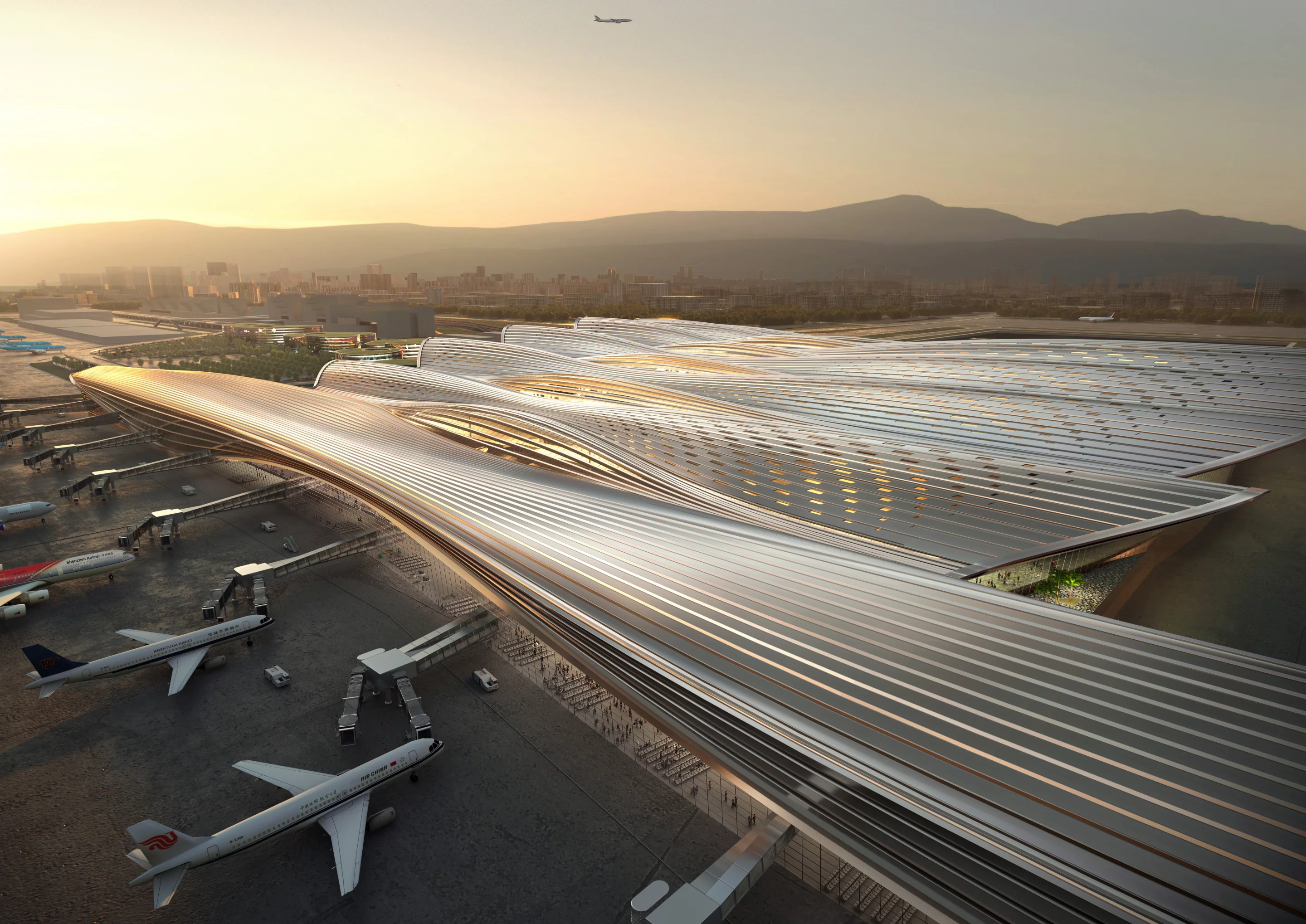Shenzhen Bao’an International Airport Terminal 4 will measure 400,000 sq m (roughly 4.3 million sq ft) and serve up to 31 million passengers a year