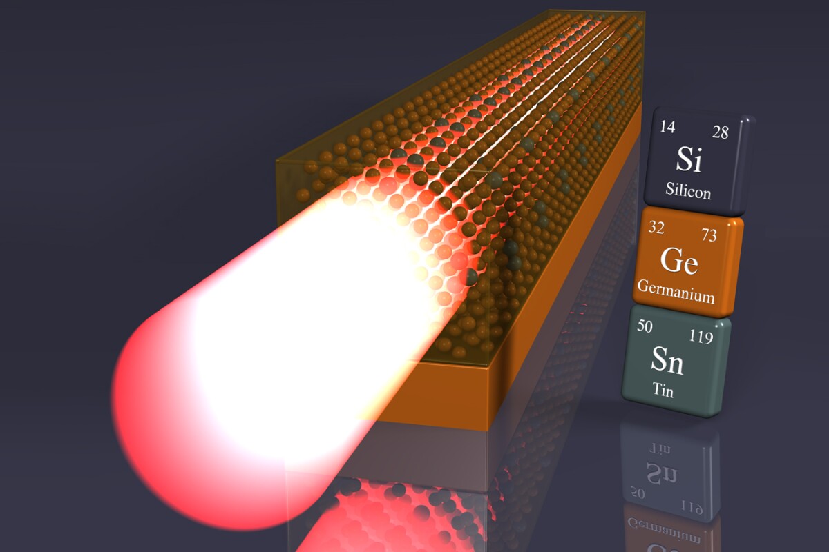 First germaniumtin semiconductor laser directly compatible with