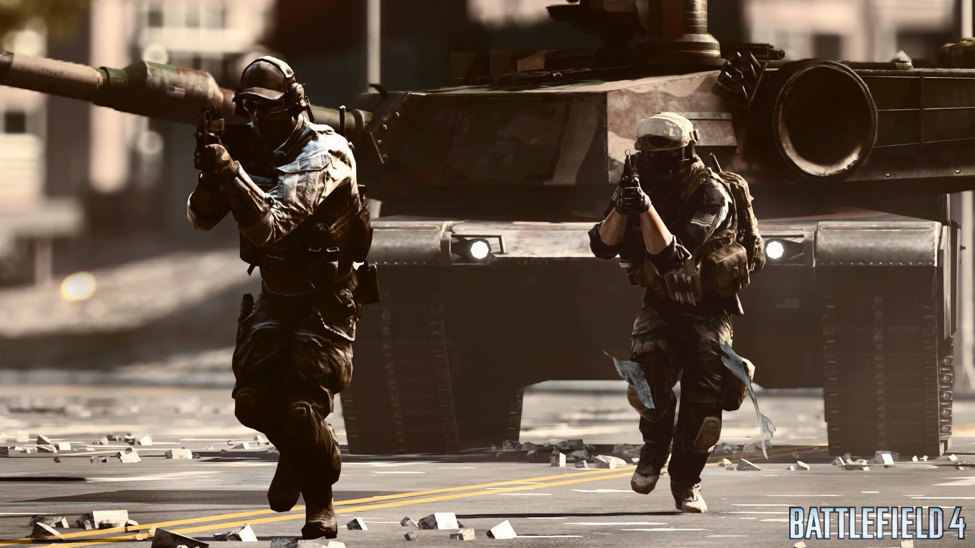 DICE then demonstrated Battlefield 4's multiplayer by cramming 64 people on stage at once for a skirmish across a war-torn Shanghai