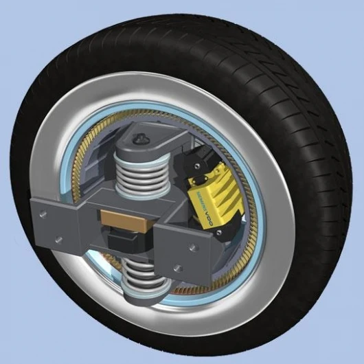 Siemens VDO engineers are working on the eCorner where the drivetrain, steering, shock absorbers and brakes will be integrated into the wheels of future cars.