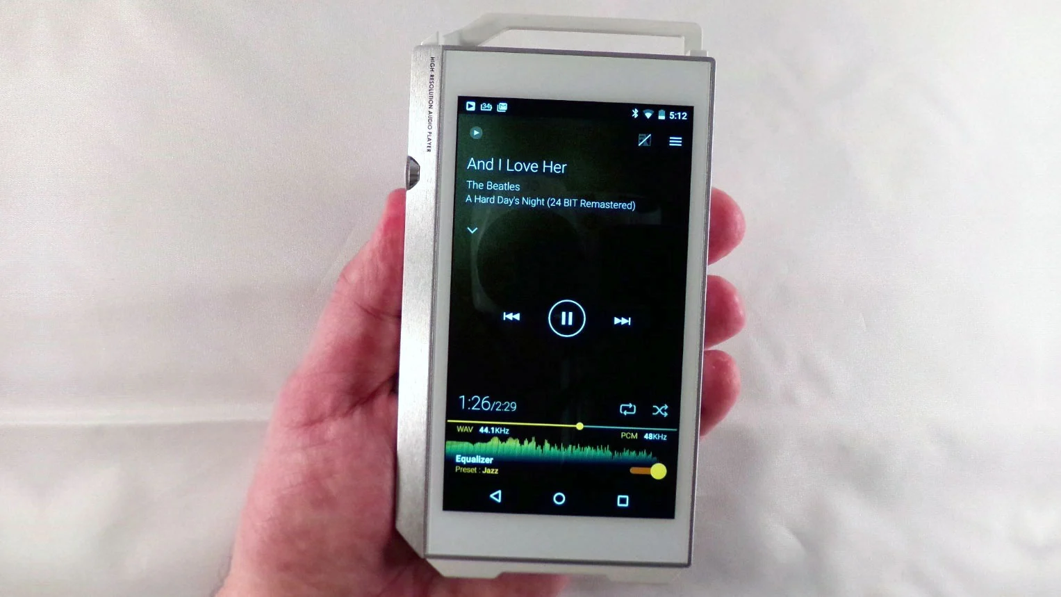 The Pioneer XDP-100R-S is designed for high-resolution files