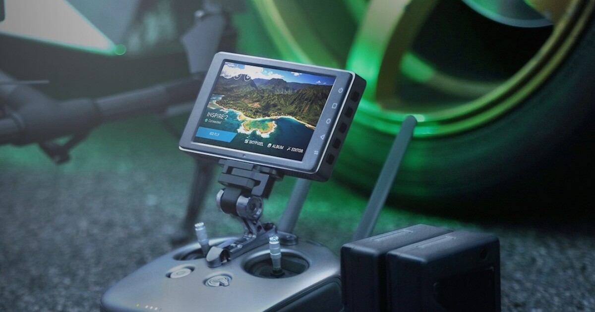 DJI has a very bright idea for its flashy new drone monitor