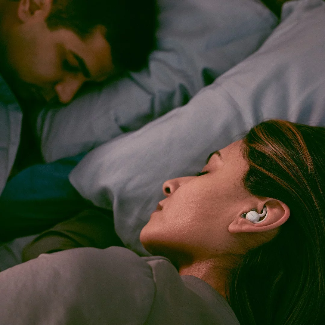 The Bose Sleepbuds come preloaded with 10 sleeptracks, including waves, crickets, and crackling flames