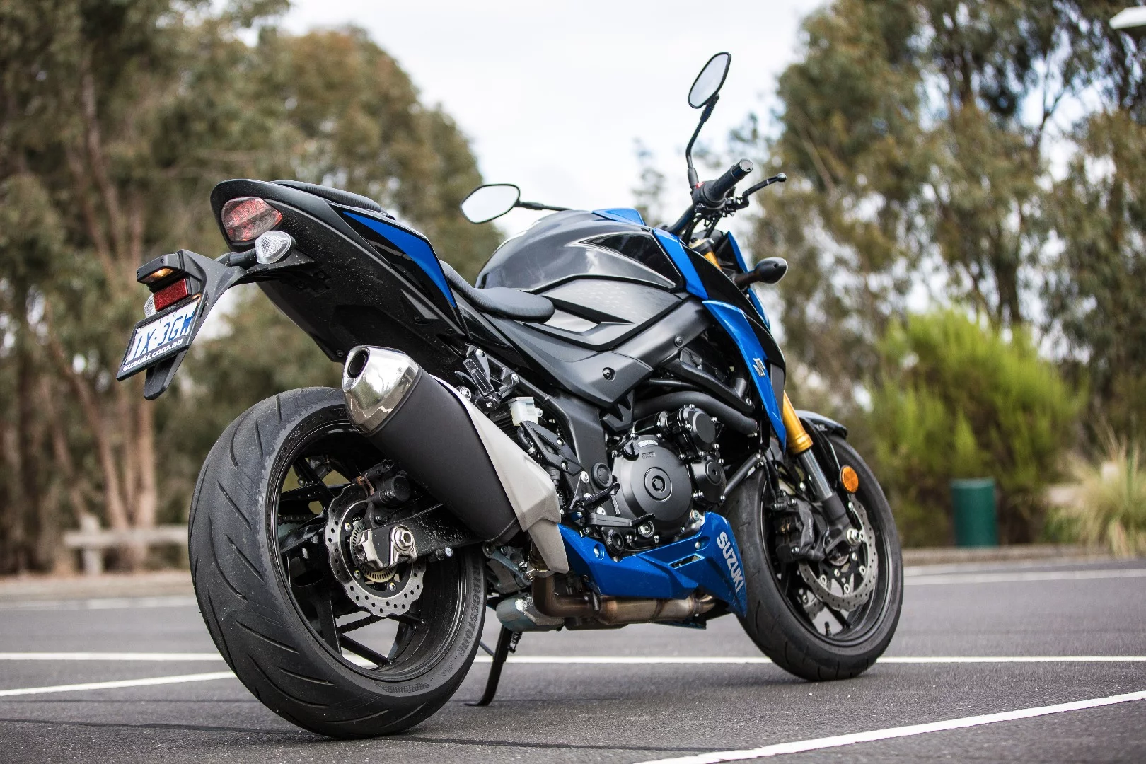 2017 Suzuki GSX-S750: exhaust works with the induction noise to deliver an inspirational soundtrack to the rider without being outwardly obnoxious.