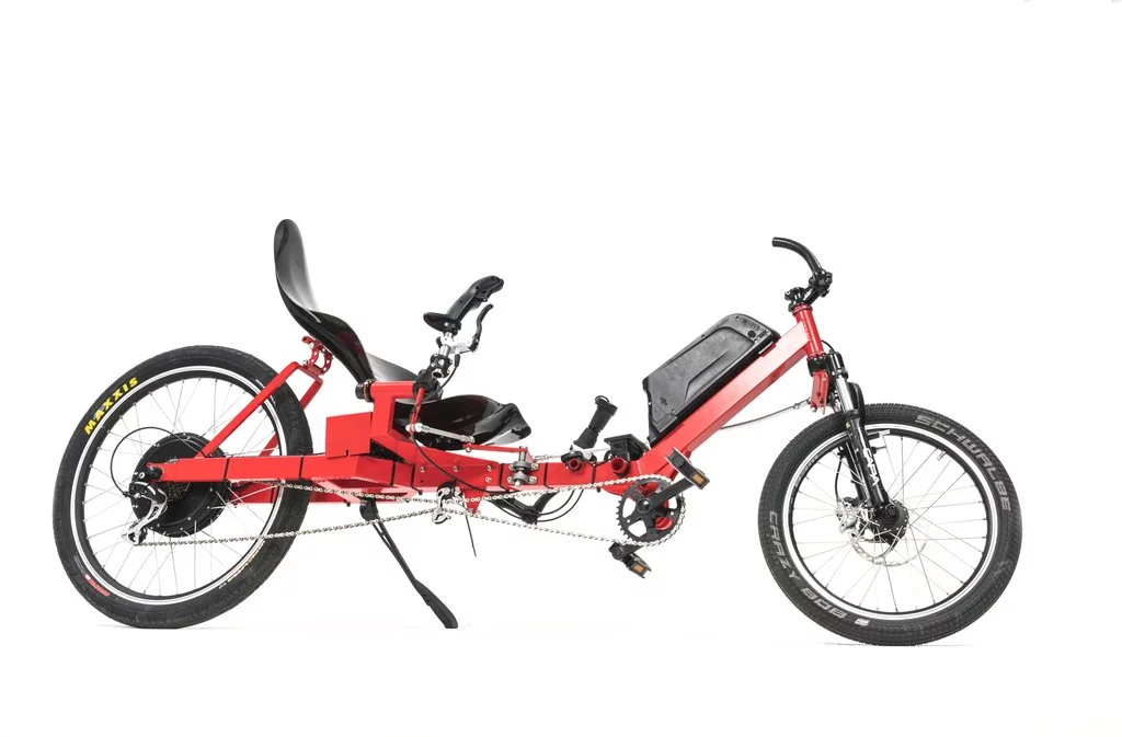 The Joystickbike is available in a street-legal version