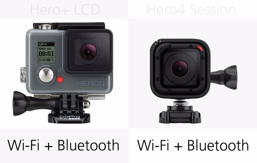 GoPro Hero+LCD and GoPro Hero4 Session wireless