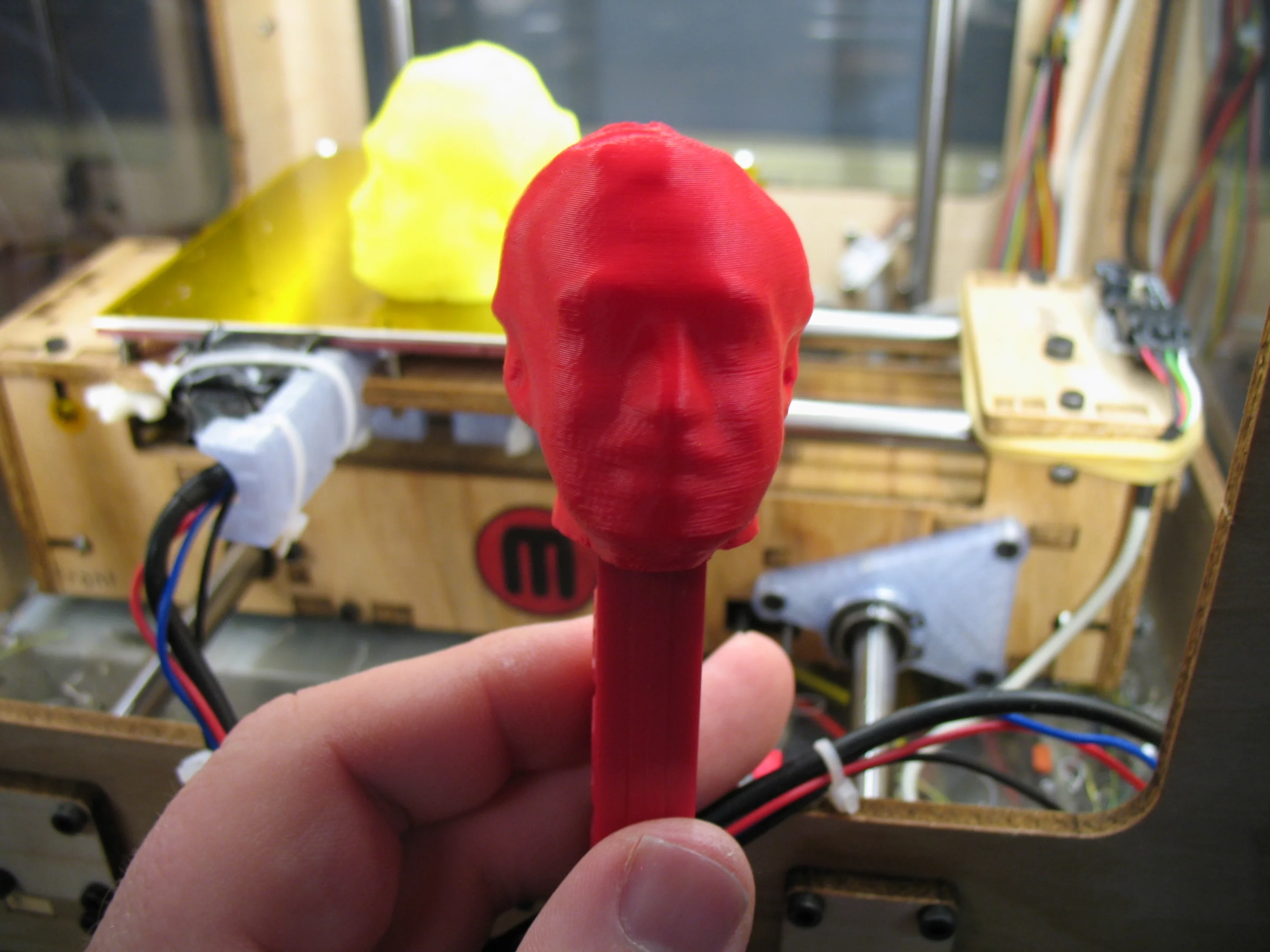 Each individual person was scanned using an Xbox Kinect and the ReconstructMe software