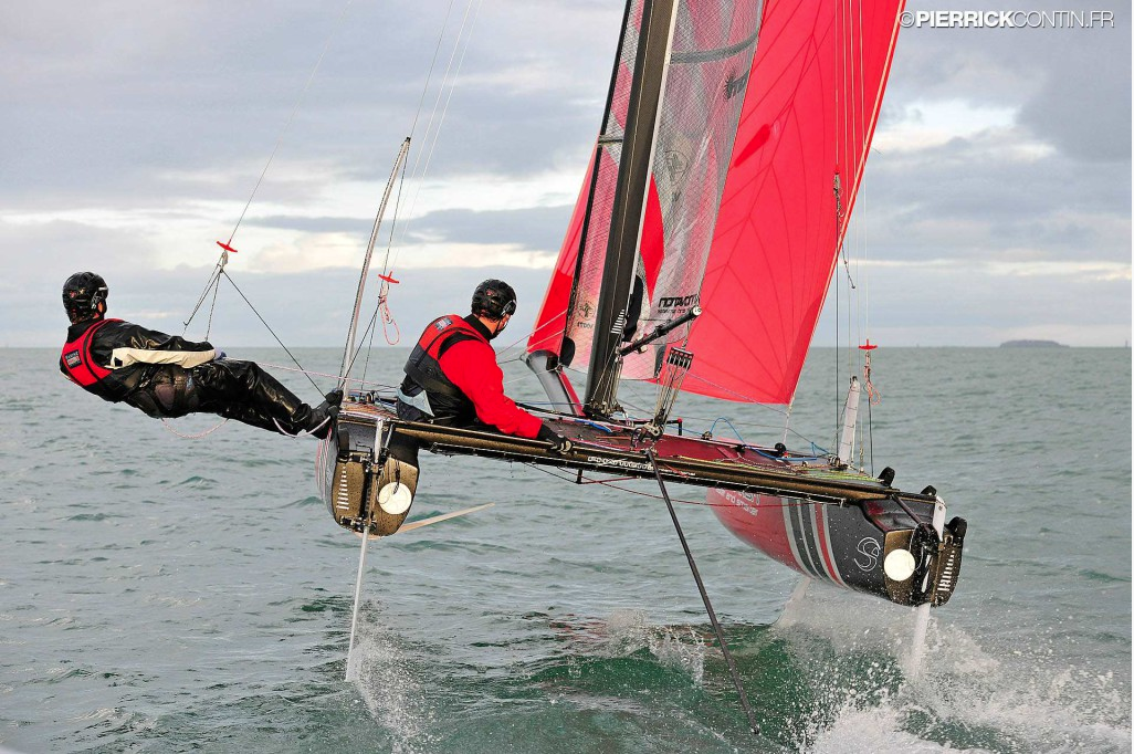 The Flying Phantom rises out of the water at speed