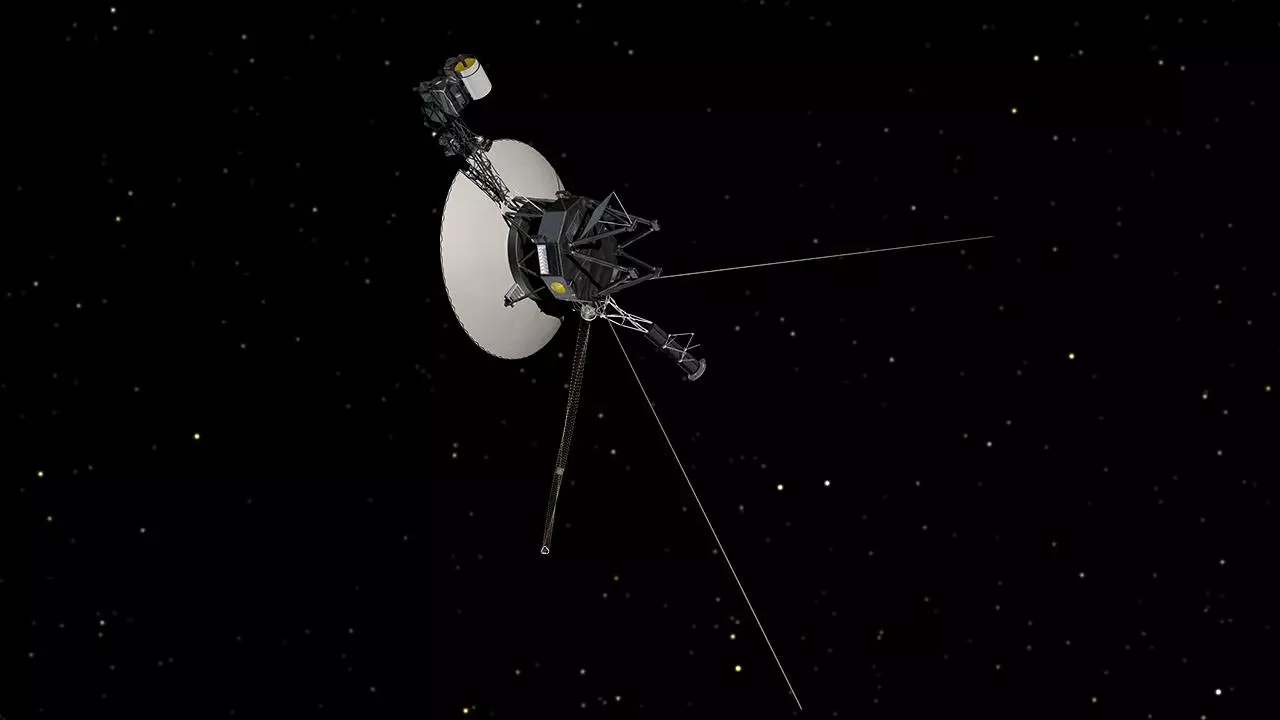 An artist's impression of the Voyager spacecraft