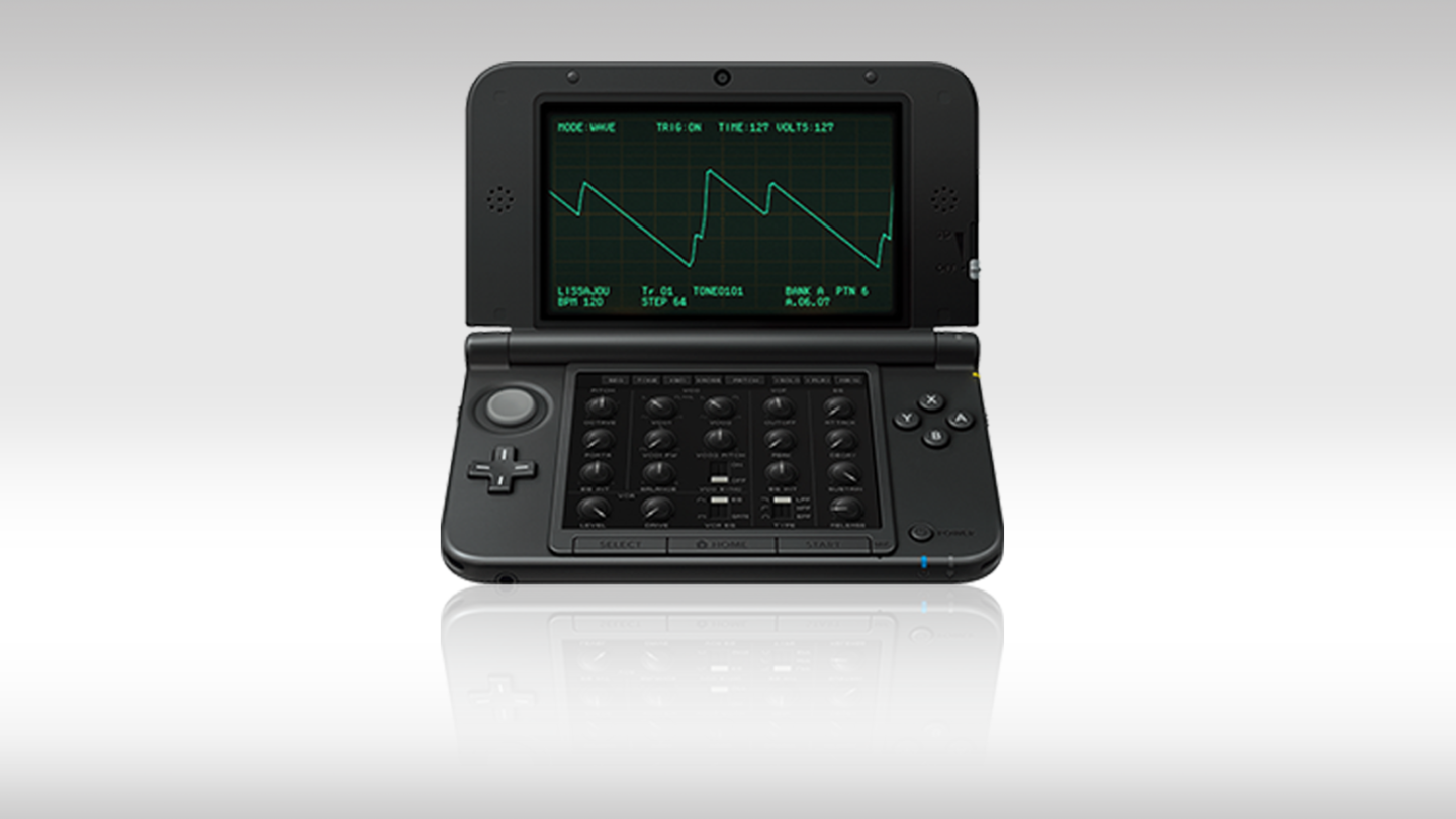 brings classic synth sounds and 3D oscilloscope to the Nintendo 3DS