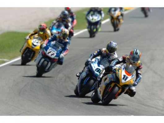 Race one and already Troy Corser is in the lead