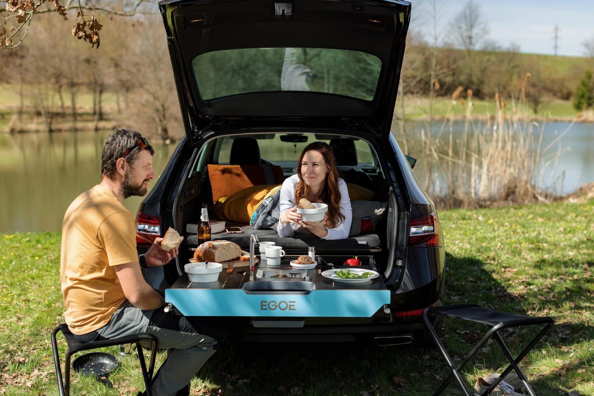 The Egoé Nestboard is available for several VW Group estates, but if the Skoda Festeval is any indication, it will also be available in SUVs