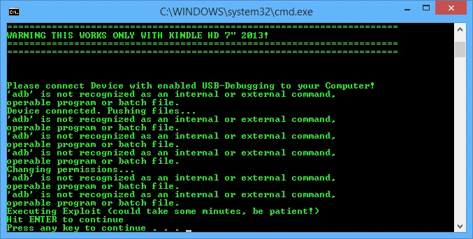 If you don't use the proper auto root version, you'll get errors similar to this