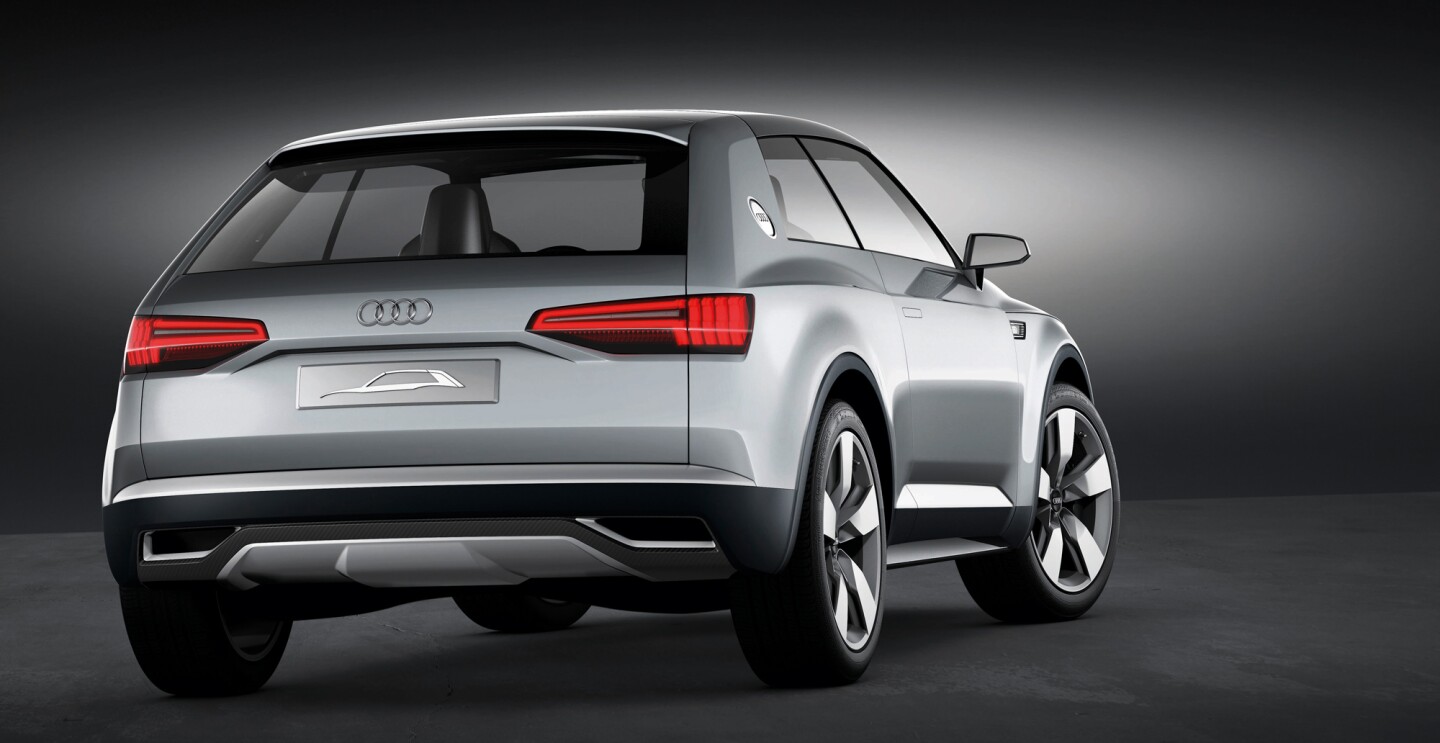 The Audi crosslane coupé concept rear view