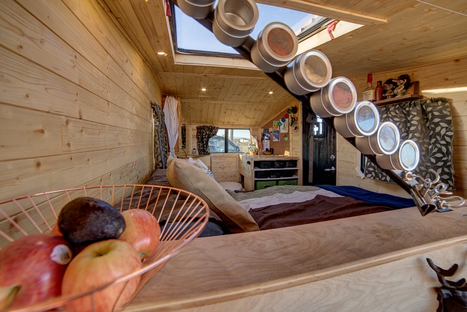 The Terraform Three reaches a maximum height of around 9 ft (2.7 m), so there's enough headroom to stand up inside