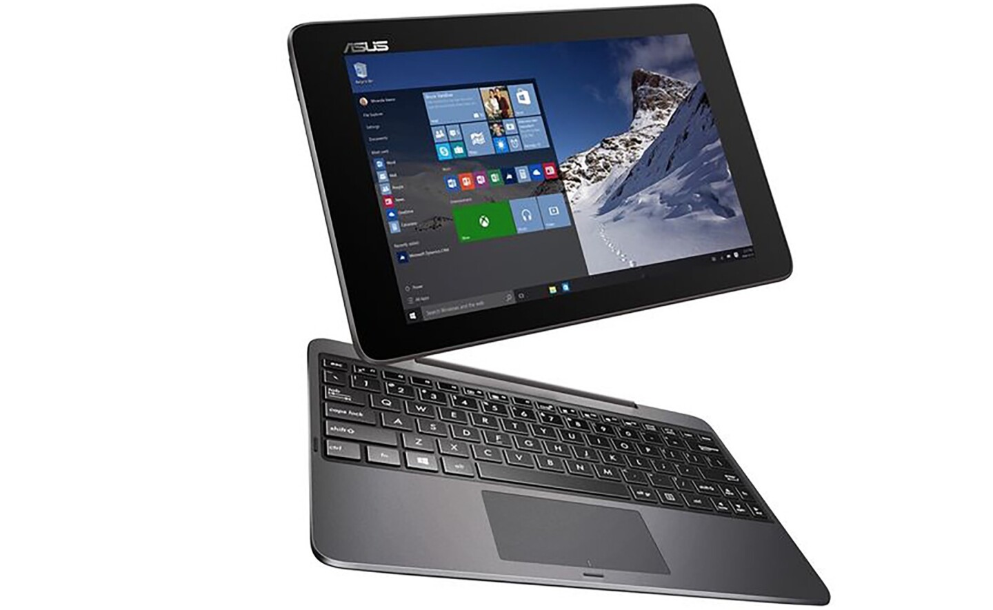 The 10-inch tablet/laptop hybrid will be capable of 14 hours battery on a single charge (according to Asus), and will launch with Windows 10