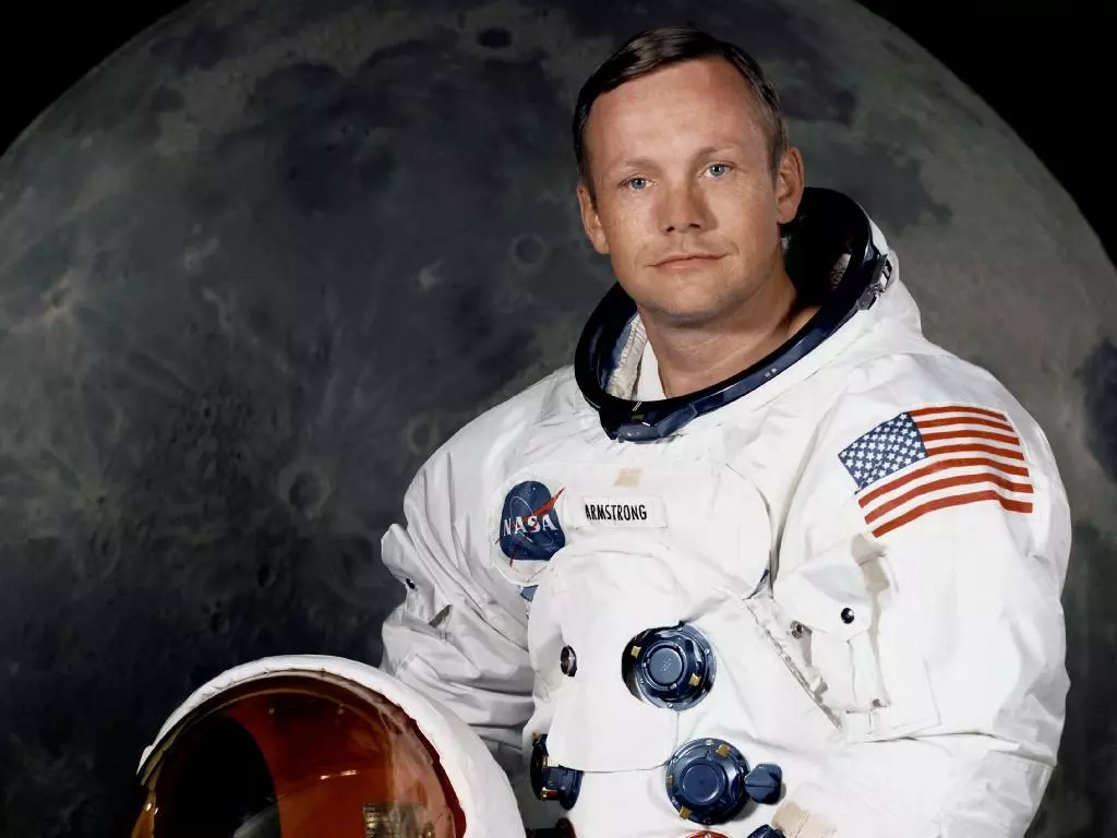 Neil A. Armstrong, commander of the Apollo 11 Lunar Landing mission in his space suit (Photo: NASA)